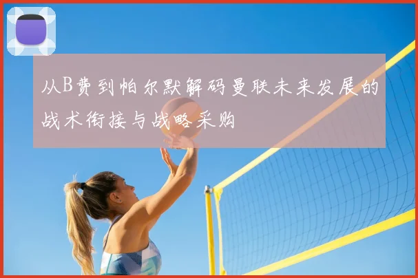 从B费到帕尔默解码曼联未来发展的战术衔接与战略采购